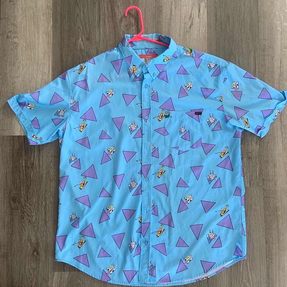 Rocko’s Modern Life men’s 2XL button down shirt